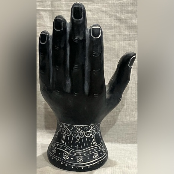 Mystical Black Hand Sculpture & palmistry hand - Picture 4 of 10